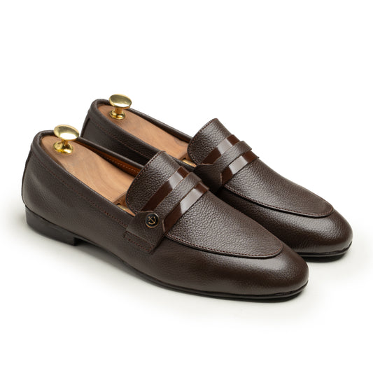 SAMAS Leather Classic Brown Dress Shoes