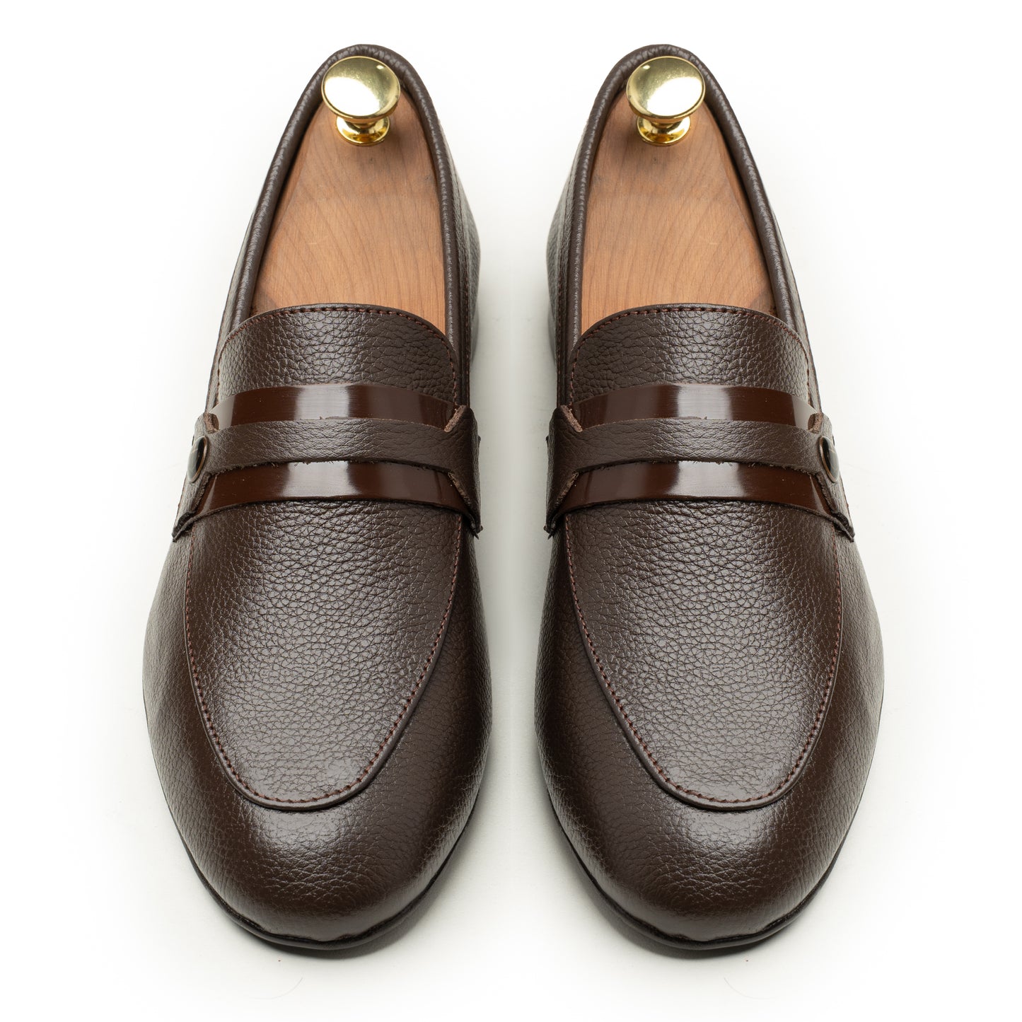 SAMAS Leather Classic Brown Dress Shoes