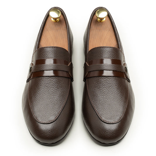 SAMAS Leather Classic Brown Dress Shoes